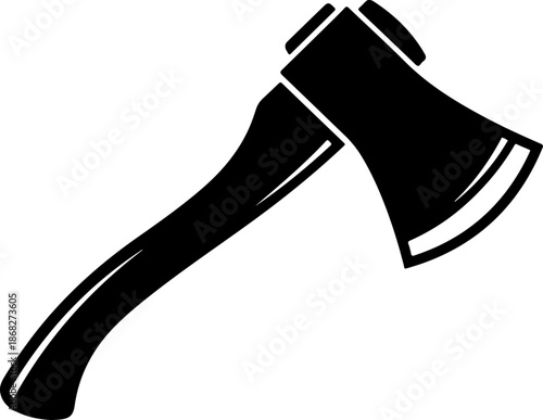 Woodcutter Axe Tool silhouette vector illustration
