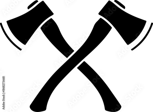 Woodcutter Axe Tool silhouette vector illustration