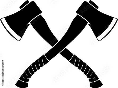 Woodcutter Axe Tool silhouette vector illustration