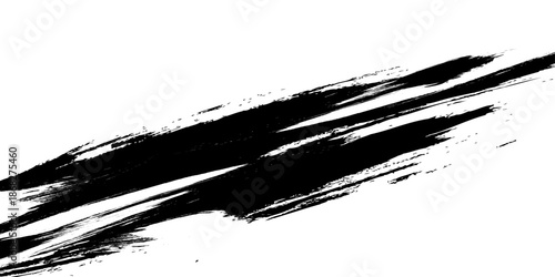 Vector black and white with grunge style, Abstract black and white brush strokes on a canvas with Black ink texture.