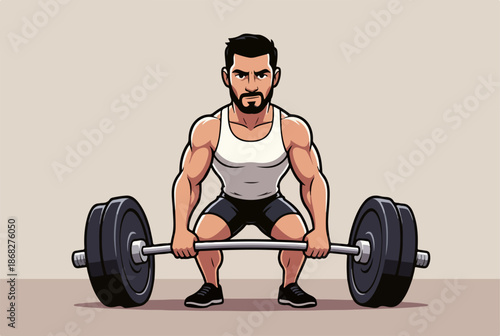 Active Man in the Gym