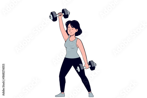 Active Woman in the Gym