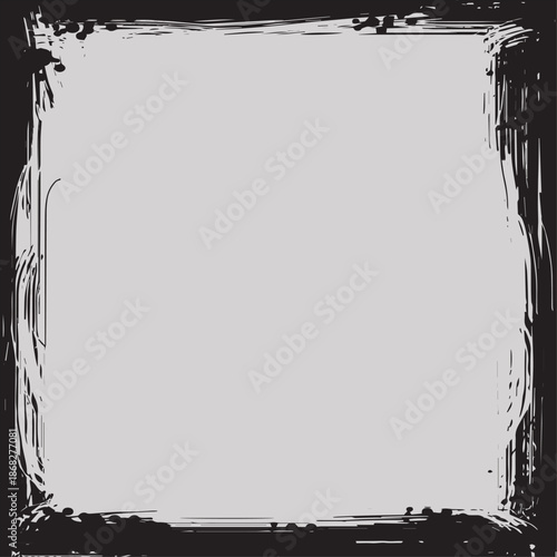 grunge square vintage border frame