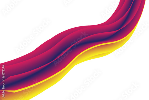 Abstract colorful wave background with flowing rainbow lines and modern vector design, Vector illustration.