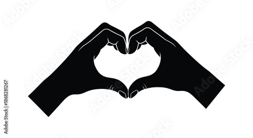 Two hands forming a heart shape a simple gesture of love and care