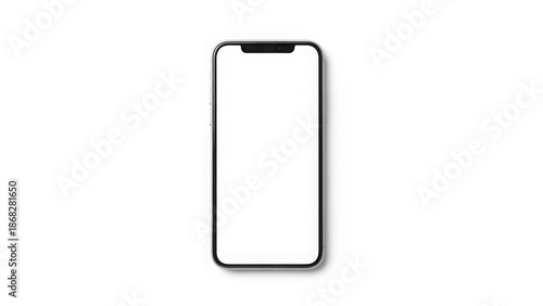 Blank smartphone screen with black frame mockup.