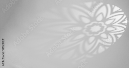 Islamic Pattern, Abstract Arab shadow light white wall Background with traditional ornament, Islamic design pattern muslim backdrop window light