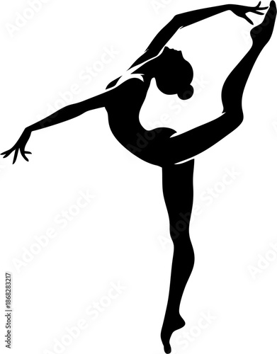 Elegant Standing Yoga Stretch...