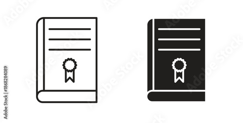 Thesis icon isolated vector Illustration. Vector pictogram for web and app