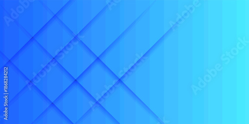 Modern abstract background featuring layered geometric shapes with diagonal lines in deep blue tones.