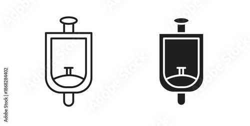Urinal icon isolated vector Illustration. Vector pictogram for web and app