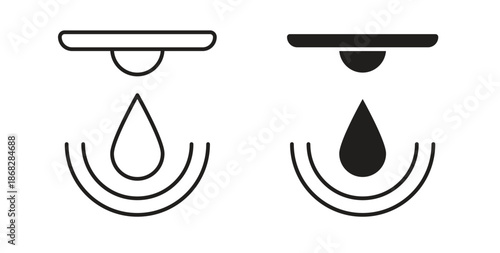 Water sensor icon isolated vector Illustration. Vector pictogram for web and app