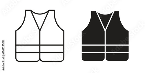 Working vest icon isolated vector Illustration. Vector pictogram for web and app