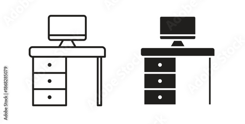 Workspace icon isolated vector Illustration. Vector pictogram for web and app