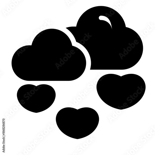 raining hearts icon