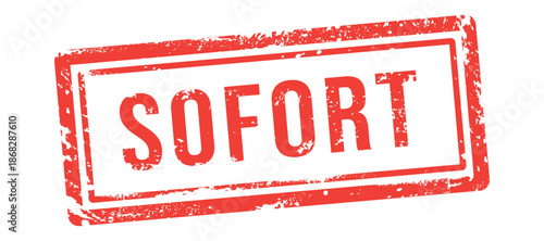 SOFORT, IMMEDIATE german stamp