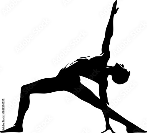 Extended Side Angle Yoga Pose...