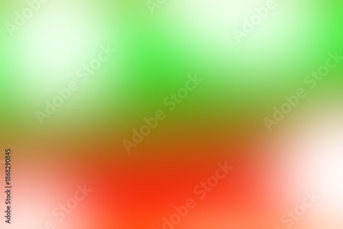 Abstract blurred background image of red, green colors gradient used as an illustration. Designing for posters, interior, banner, card or advertisements.