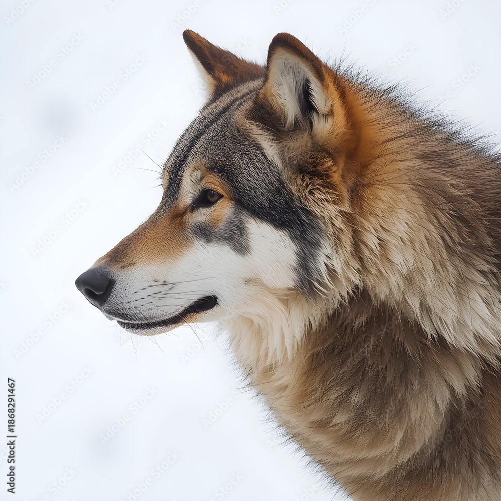 Fototapeta premium gray wolf canis lupus