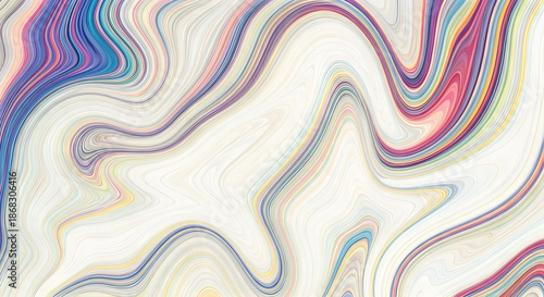 Elegant minimalist abstract with smooth flowing waves in soft white and light gray marble, accented by delicate golden veins—perfect for luxury branding, serene wallpapers, and modern interior design 