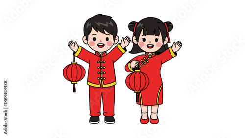chinese girl and boy