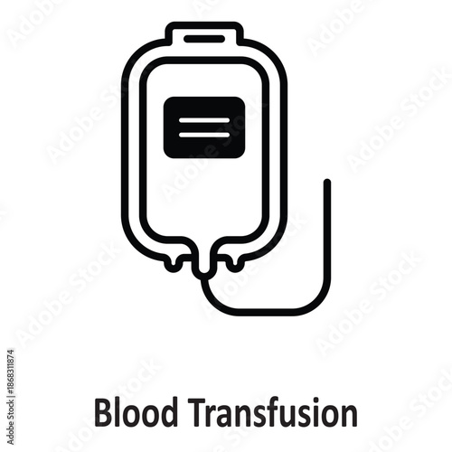 Blood Transfusion Vector Icon which can easily modify or edit