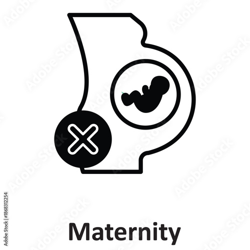Maternity Icon Vector Icon which can easily modify or edit