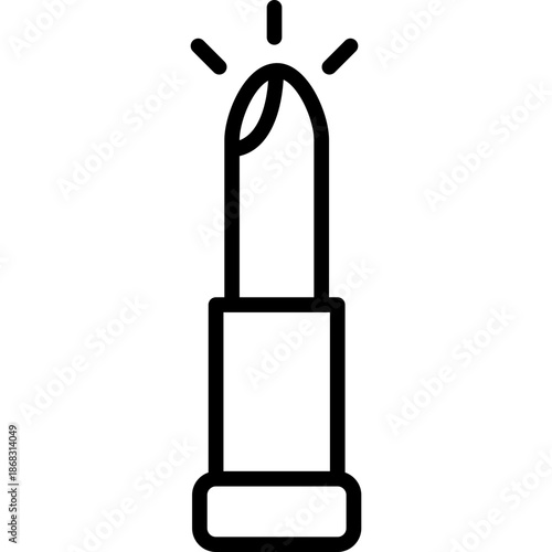 Lipstick line icon