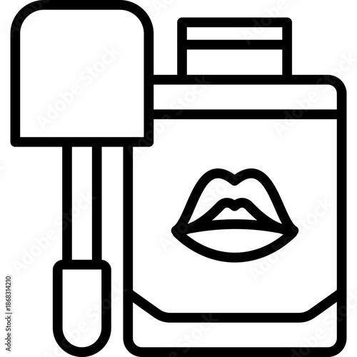 Lips line icon