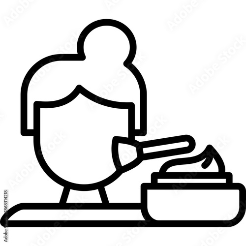 Facial Mask line icon