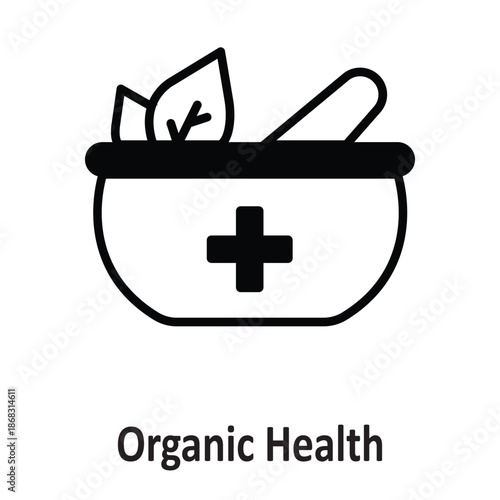 Organic Health Vector Icon which can easily modify or edit