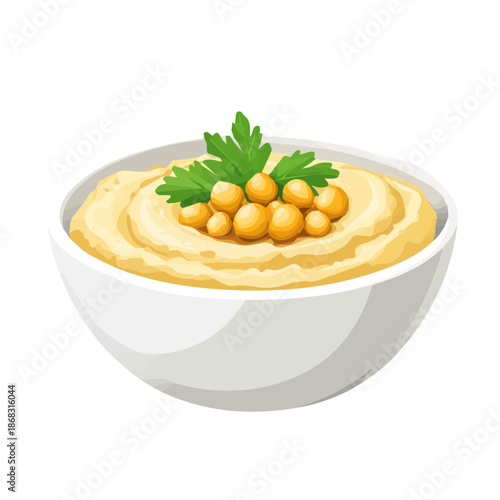 modern element in vector and EPS format, clean vector isolated on a white background, An Icon clipart set, An Imaginary 2D flat icon hummus dip group set