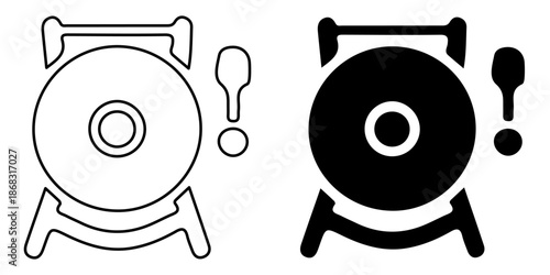 Bell and Exclamation Mark Icons