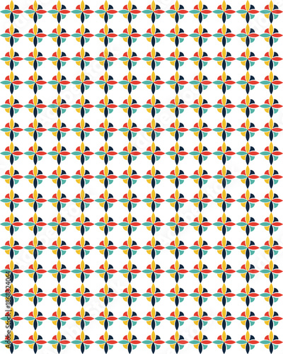 Vibrant Geometric Tile Design