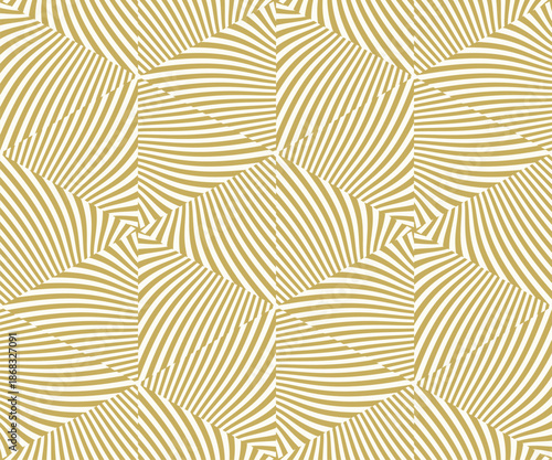 Seamless pattern. Abstract striped background. Black and white design. Vector illustration for textile printing, packaging, wrapper, etc.