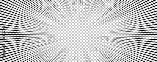 Black comic book transparent background