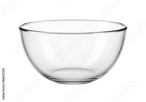 Clear glass bowl
