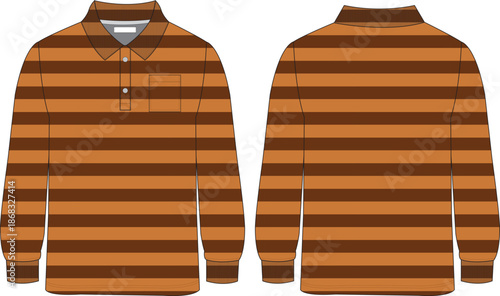 polo shirt vector mock up, long sleeve polo shirt design, polo shirt design, polo shirt illustration 