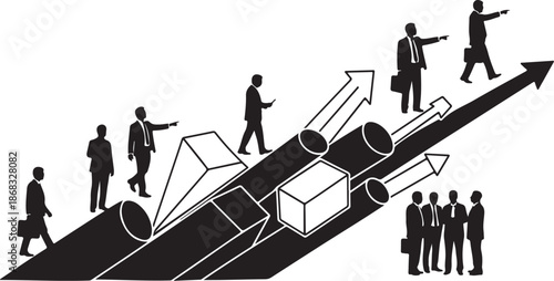 Business Growth and Success Concept Illustration