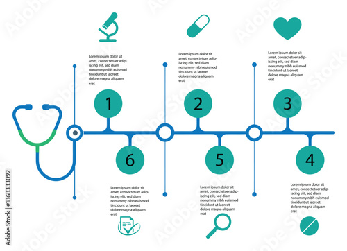Medical treatment process isolated on transparent background, isolated on white background, Vector, illustration