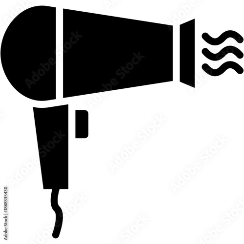 Hair Dryer glyph icon