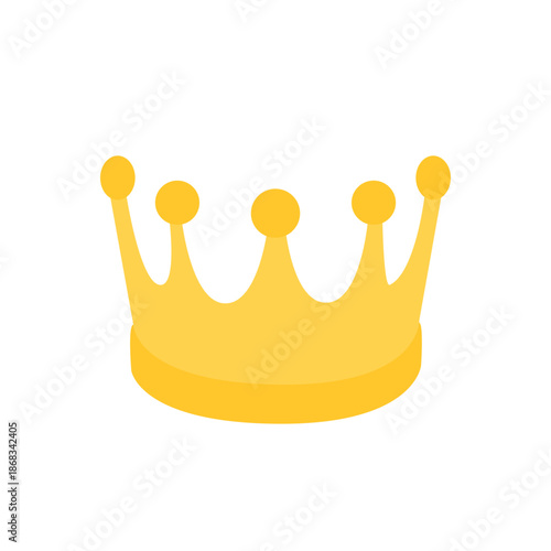 crown tiara gem royal king prince princess queen gold win winner winning emoji symbol sign icon vector illustration isolated flat