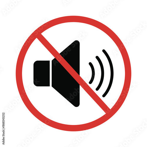 No sound speaker mute icon vector illustration on transparent background, volume off symbol, silent audio sign for apps, websites, ui design and digital interfaces.