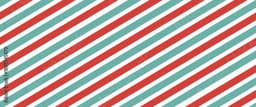 Blank airmail envelope frame, border with green and red striped line in christmas theme with 6000x2500 scale ratio for decoration, cutout, isolated.