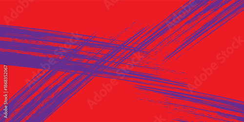 Red sports background design with purple abstract template. Sports players in various activities: soccer, basketball, baseball, tennis, rugby, Modern.