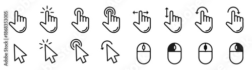 hand and mouse icons