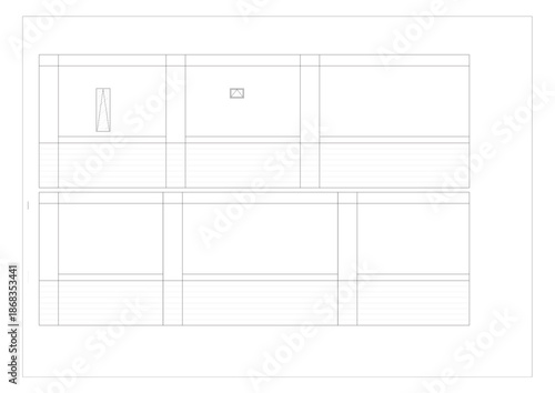 Model architecture vector graphics design