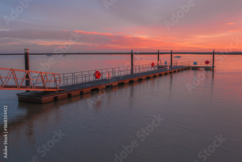 The ferry landing at Burnham-on-Crouch in Essex, UK