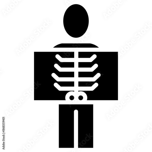 Radiology glyph icon