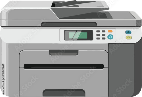 Modern multifunction office printer machine.